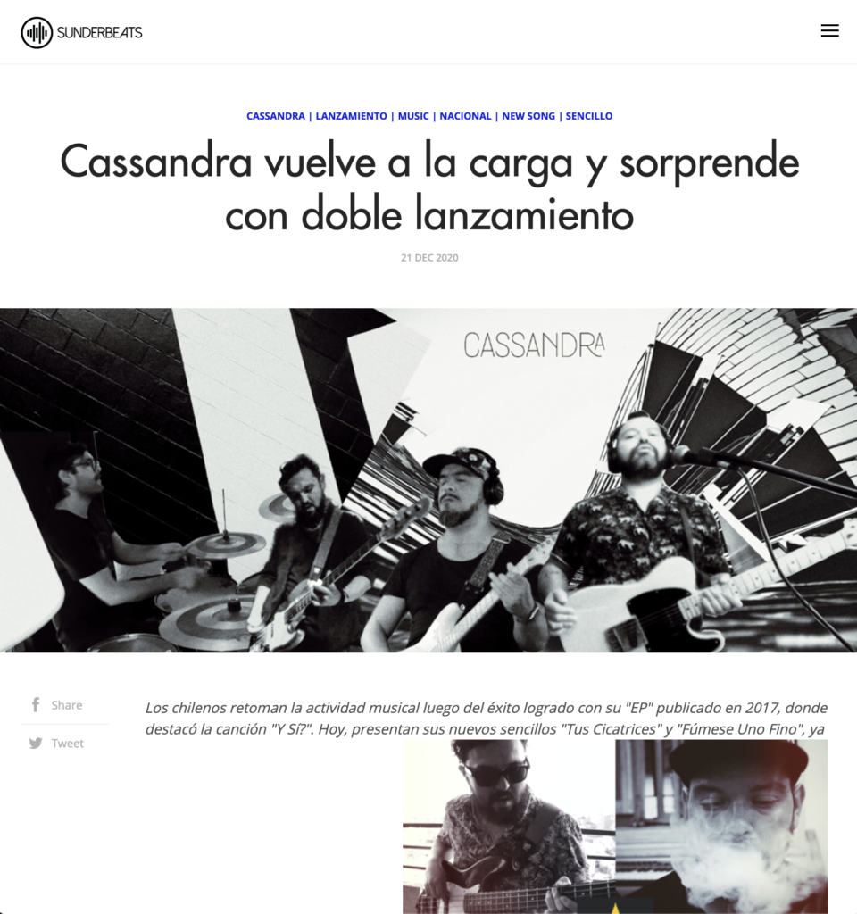 Sunderbeats-Cassandra-Prensa-Chile-Tus-Cicatrices-Fumese-Uno